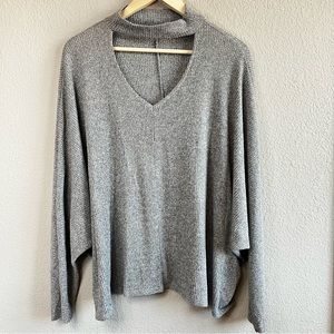 Karlie vneck cutout sweater